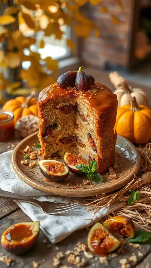 ginger basil fig cake