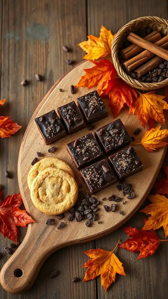 ginger chocolate fudge bars