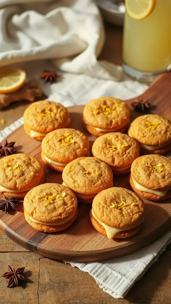 ginger cookies with lemon filling
