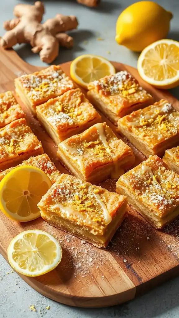 ginger lemon dessert bars ginger lemon dessert bars