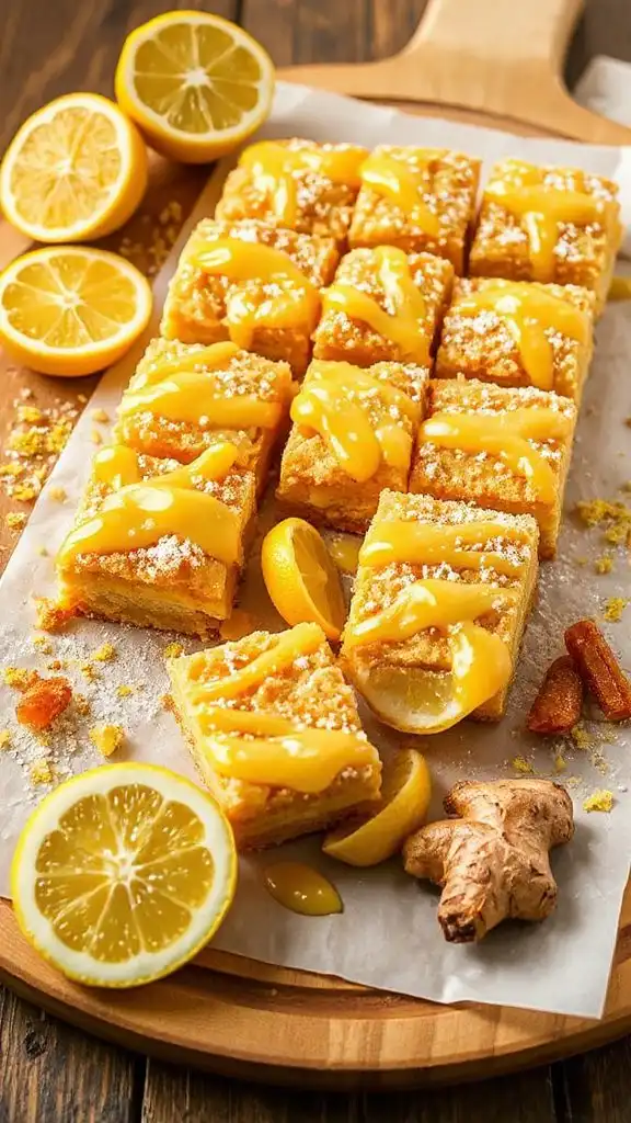 ginger lemon dessert bars recipe ginger lemon dessert bars recipe