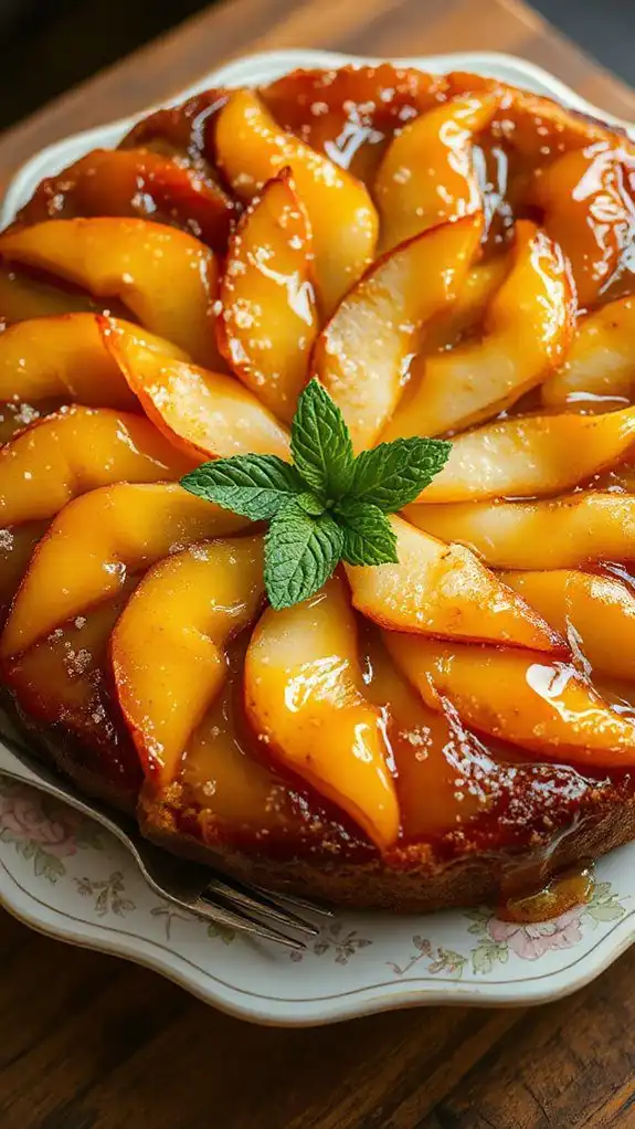 ginger pear almond cake