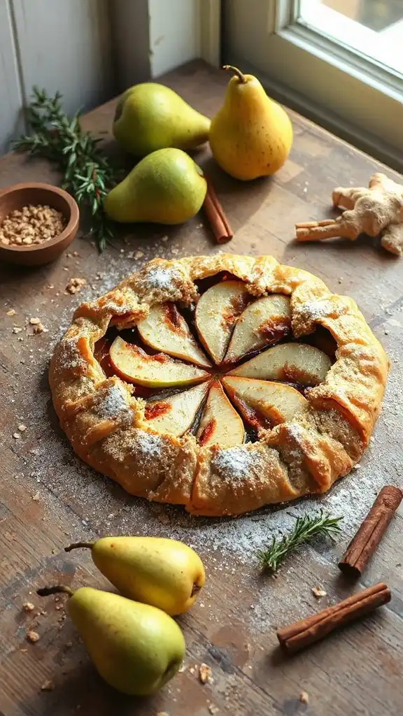 ginger pear galette delight