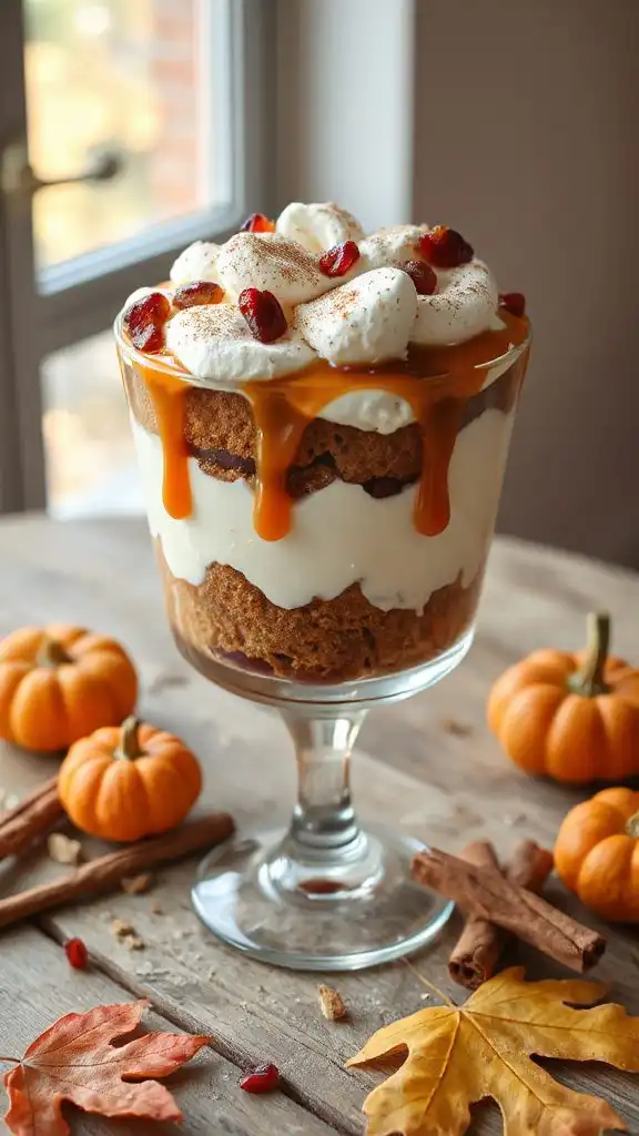 gingerbread cake layered trifle