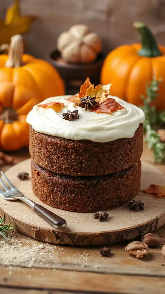 gingerbread cake with frosting