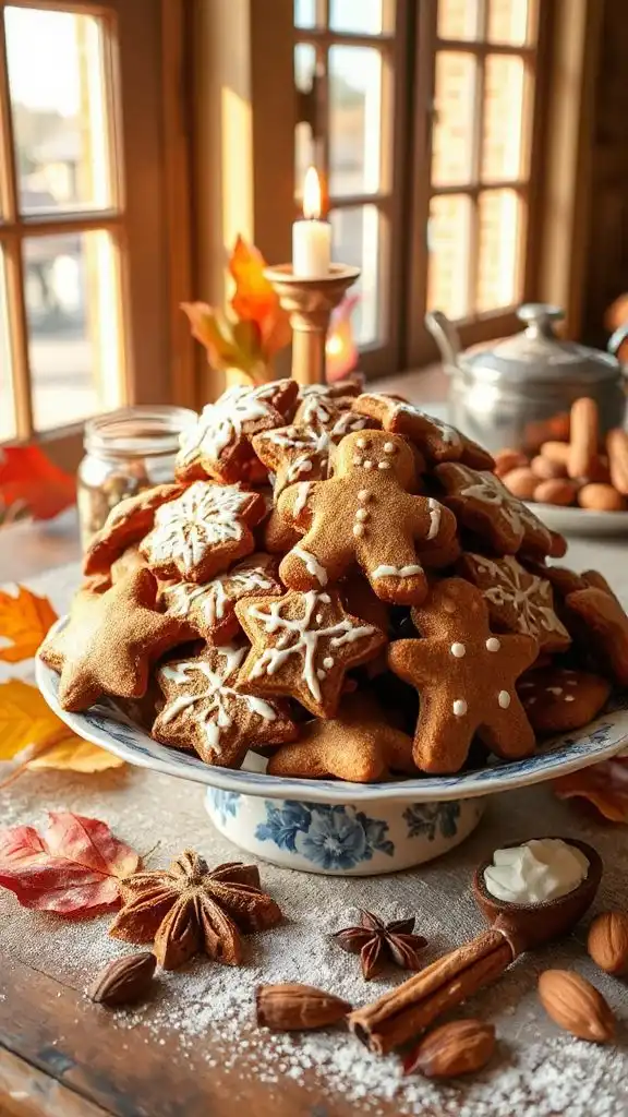 gingerbread cookies decorated elegantly