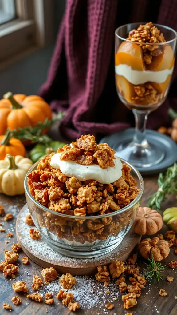 gingerbread flavored crunchy granola