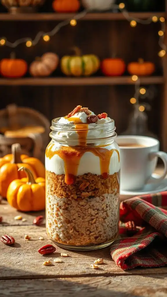 gingerbread flavored overnight oats