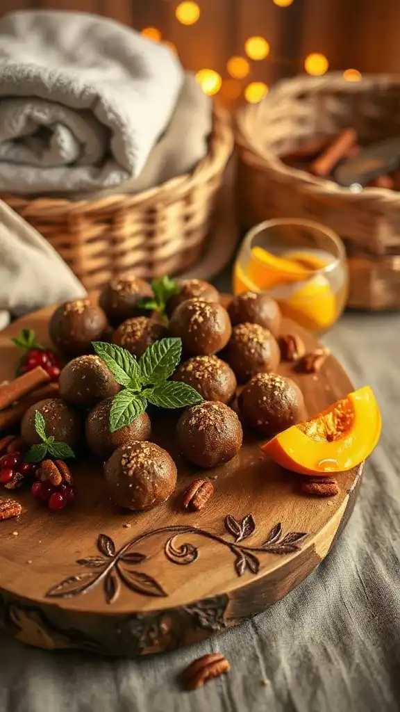 gingerbread flavored protein balls