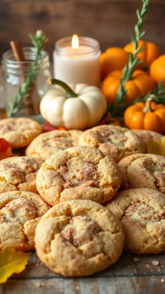 gingerbread flavored snickerdoodle cookies