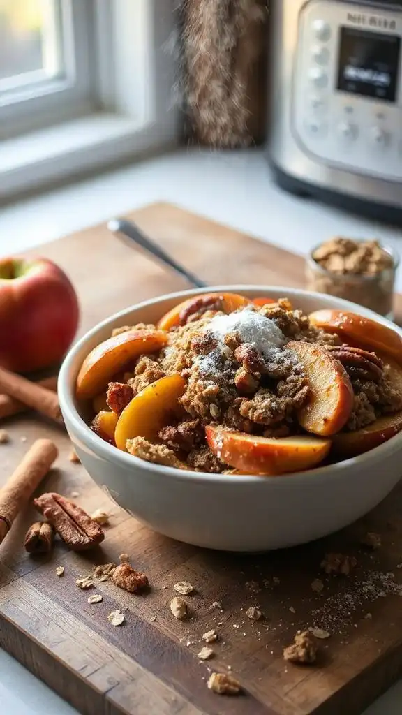 gingerbread spiced apple dessert