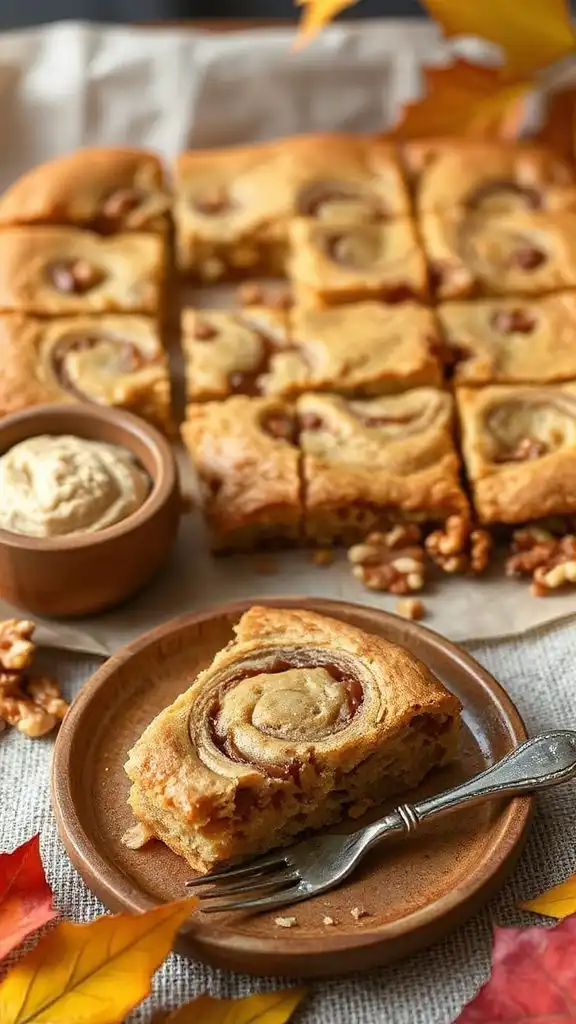 gingerbread tahini blondies recipe