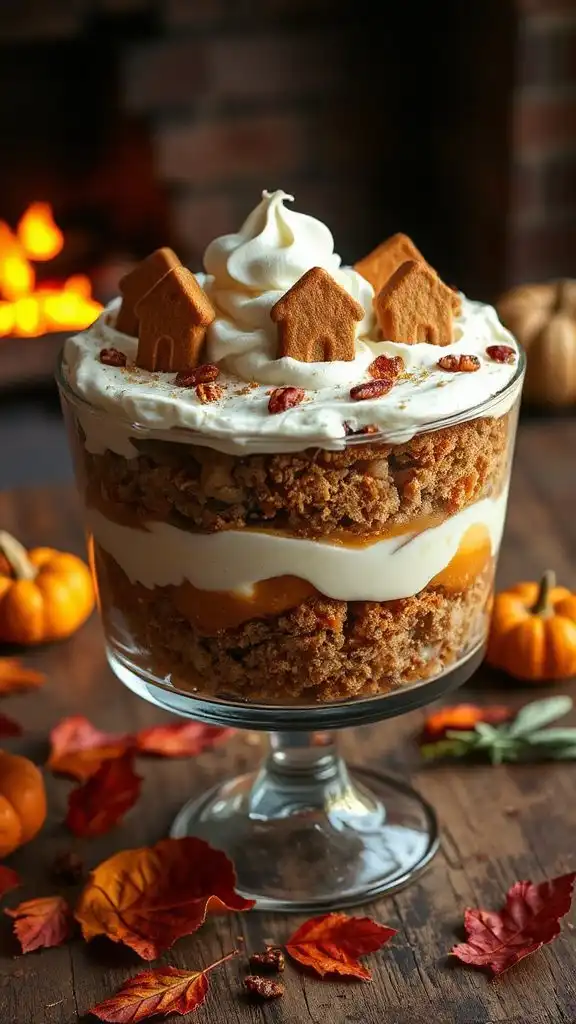 gingerbread trifle with apples