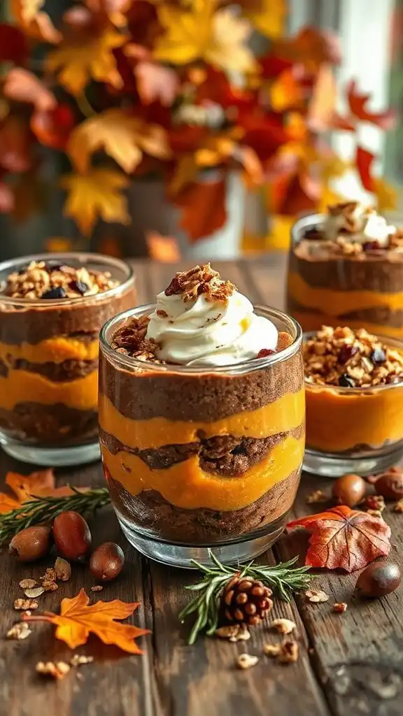 gingerbread yogurt granola parfait
