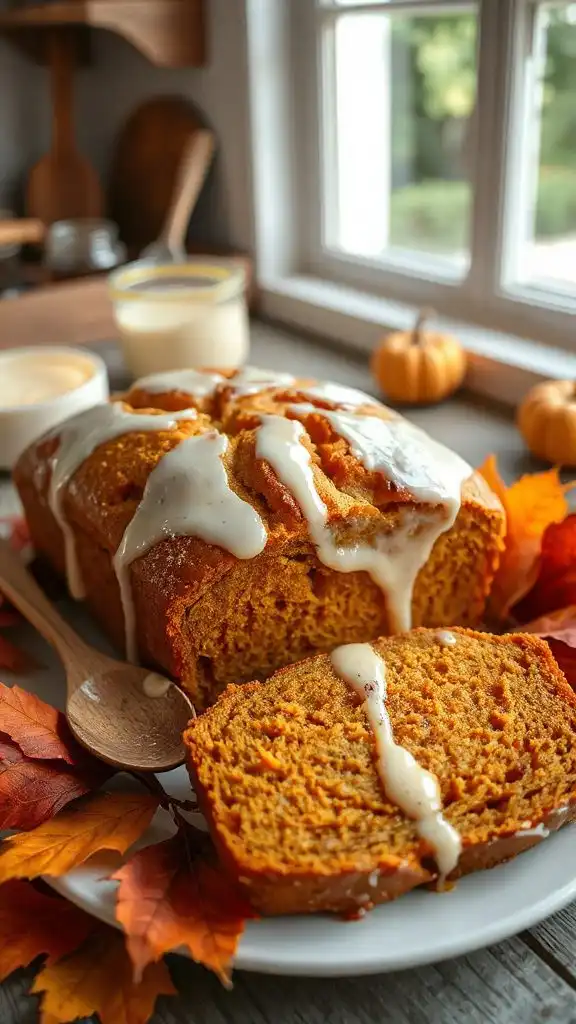 glazed pumpkin bread recipe