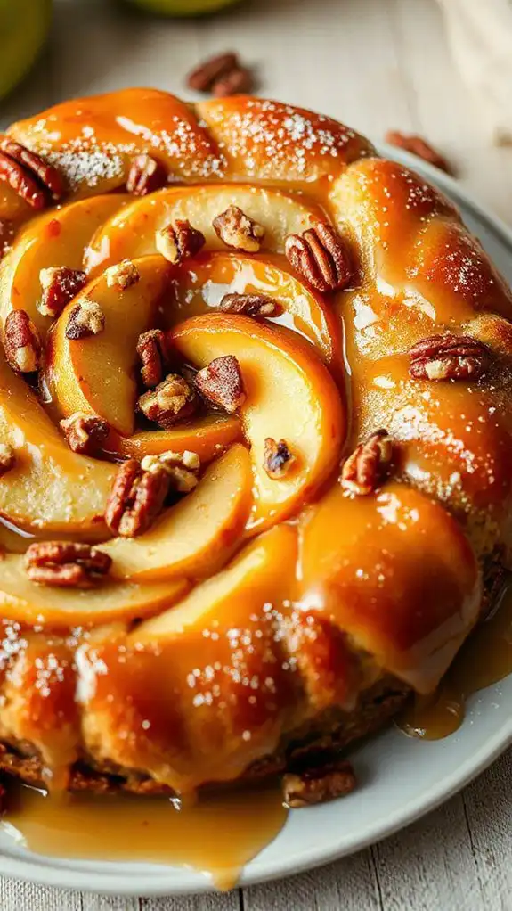 gluten free caramel apple cake