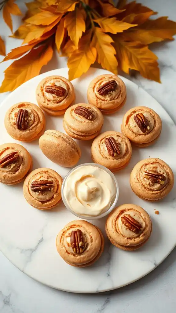 gluten free cinnamon roll macarons
