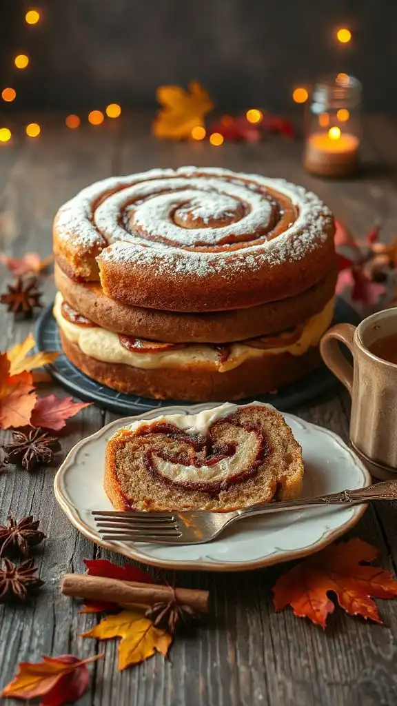 gluten free cinnamon swirl cake