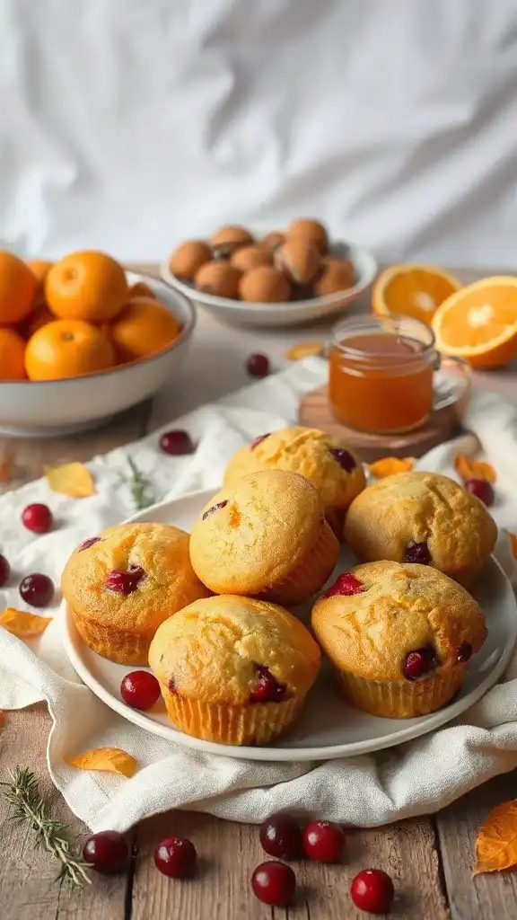 gluten free cranberry orange muffins