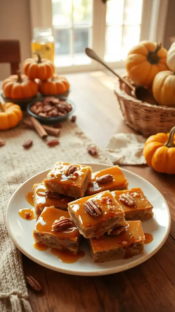 gluten free maple pecan bars