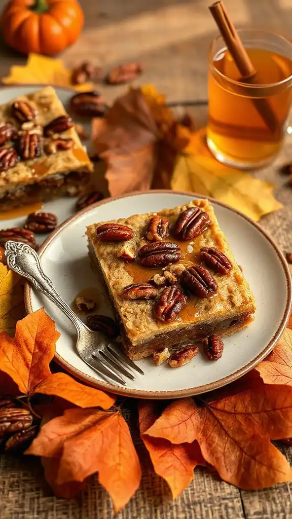 gluten free maple pecan bars