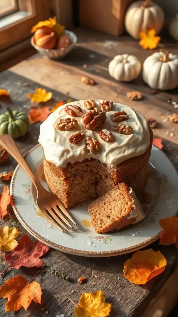 gluten free maple walnut cake