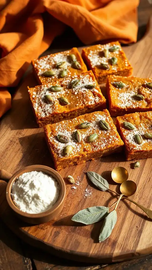gluten free pumpkin coconut bars