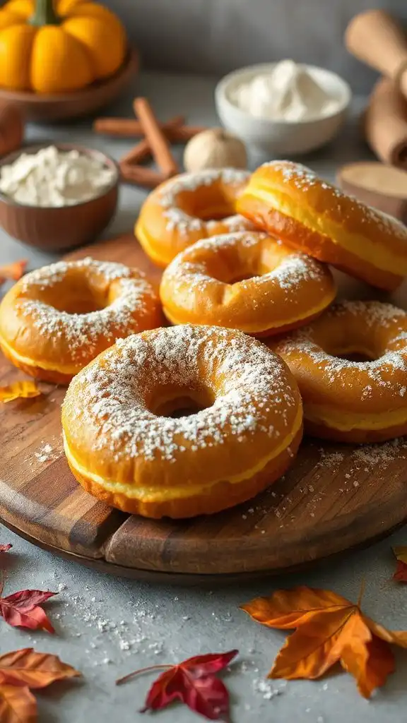 gluten free pumpkin doughnut rings