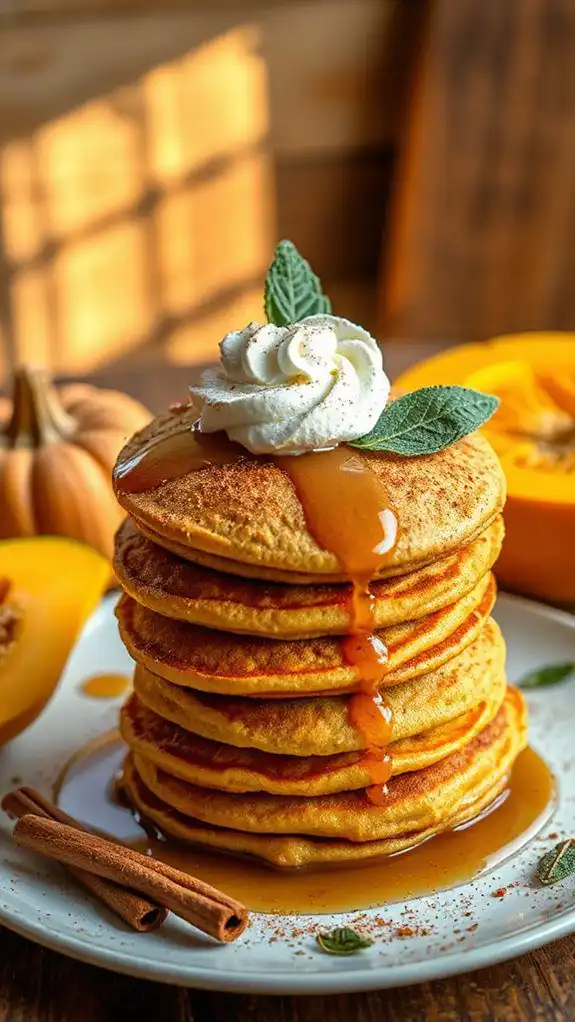gluten free pumpkin protein pancakes