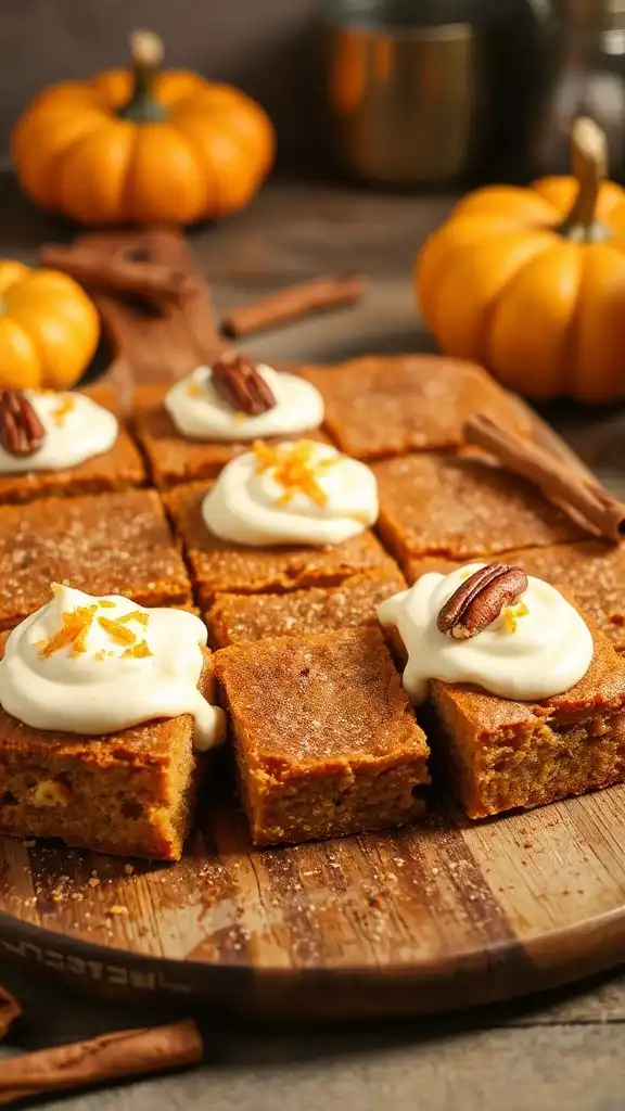 gluten free pumpkin spice bars
