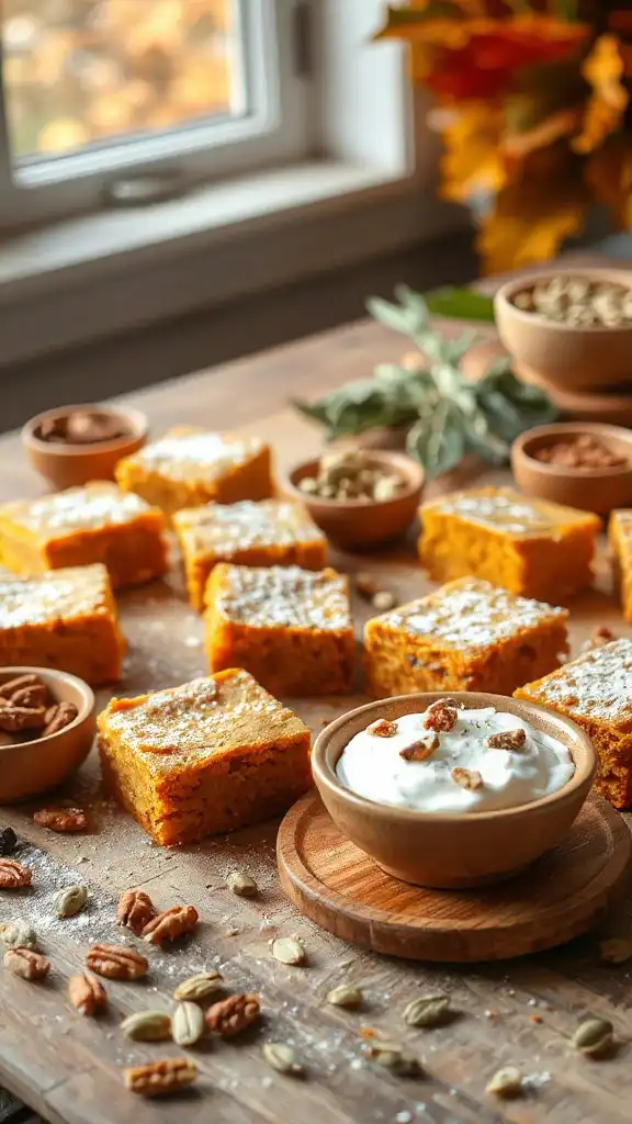 gluten free pumpkin spice bars