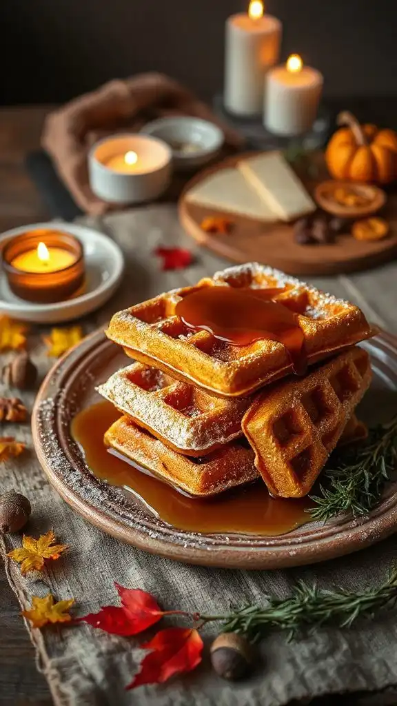 gluten free pumpkin spice waffles