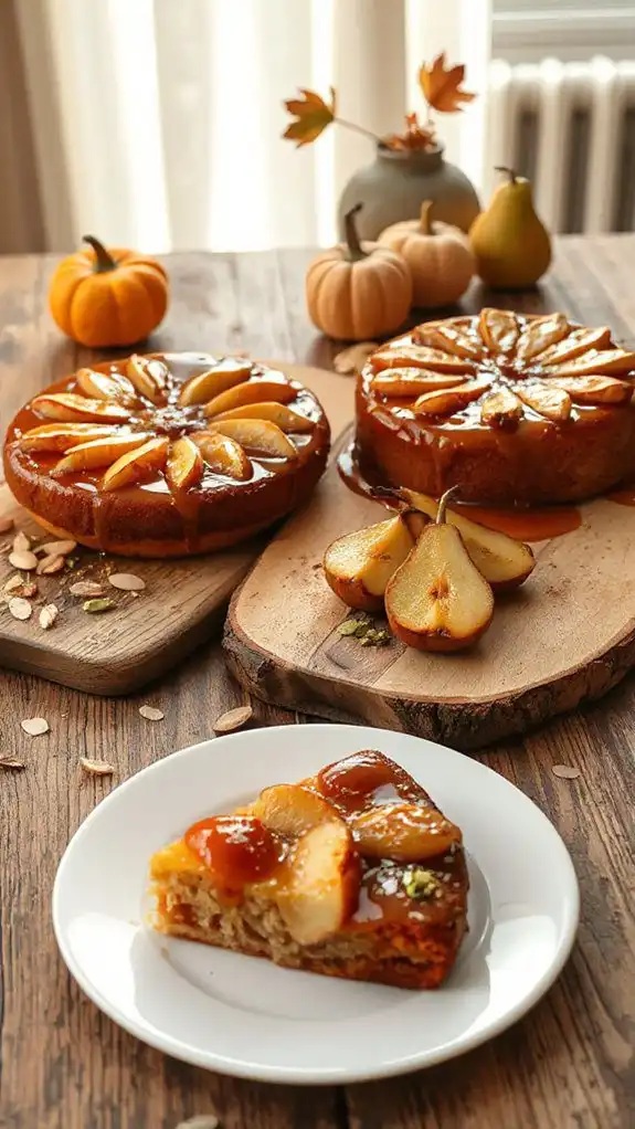 gluten free spiced pear cake