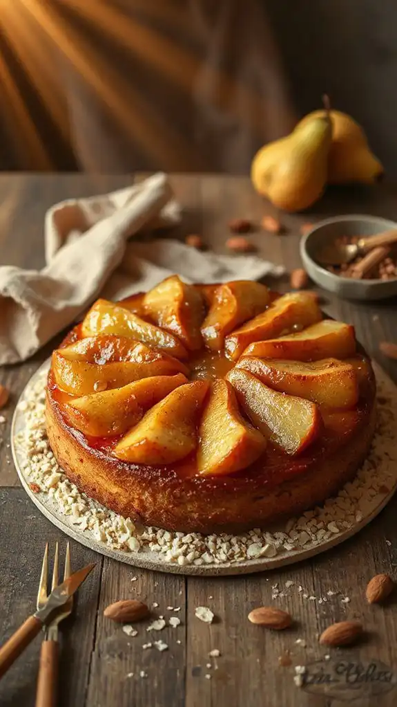gluten free spiced pear cake