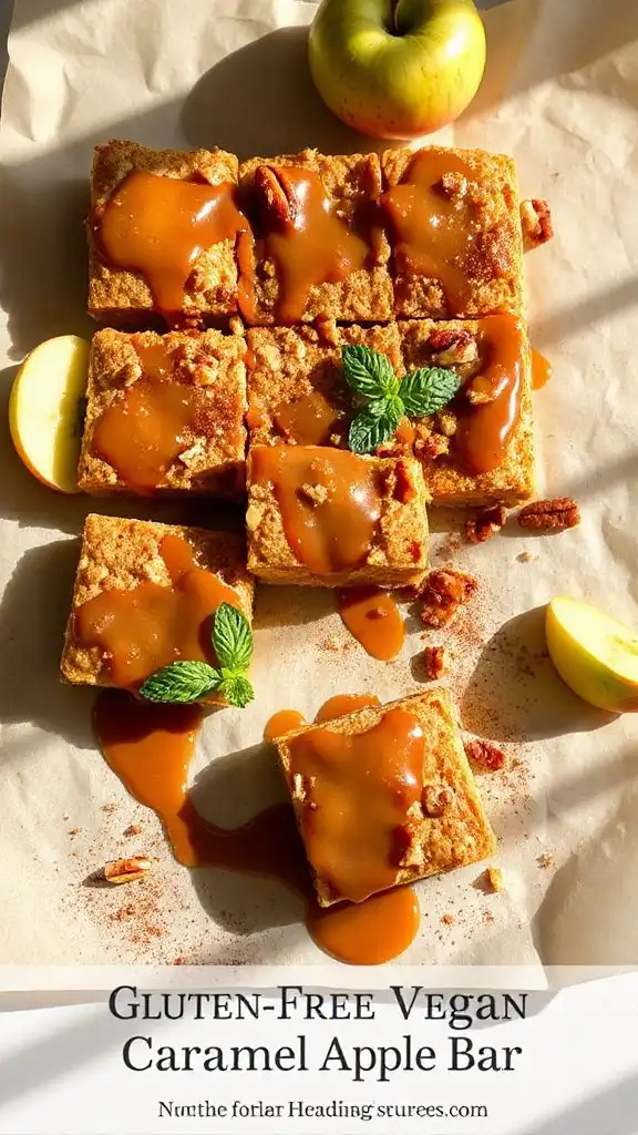 gluten free vegan caramel bars