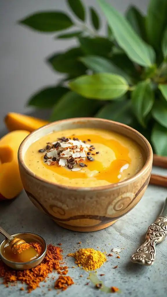 golden turmeric chia pudding