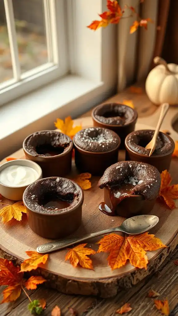 gooey chocolate lava cakes