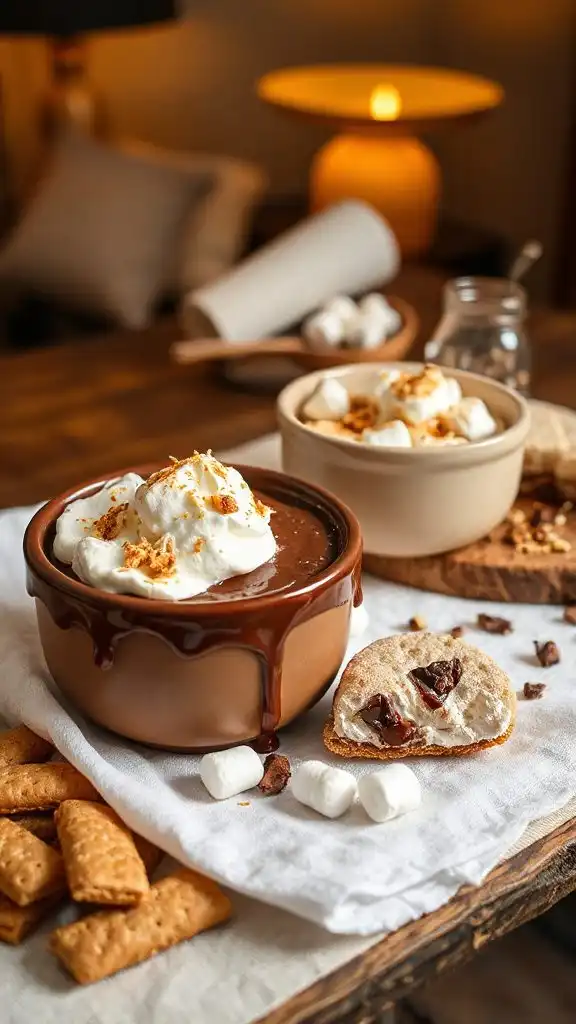 gooey s mores dessert dip