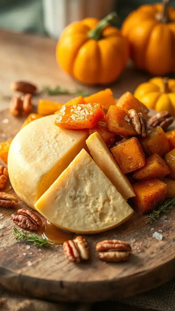 gouda and caramelized pumpkin