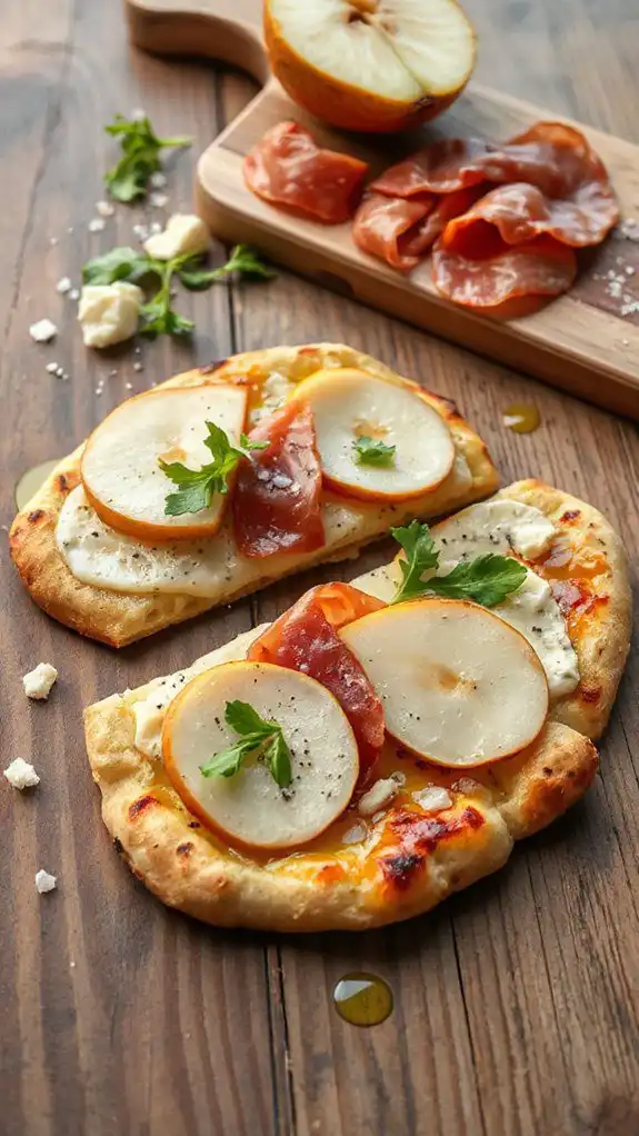 gourmet flatbread with prosciutto