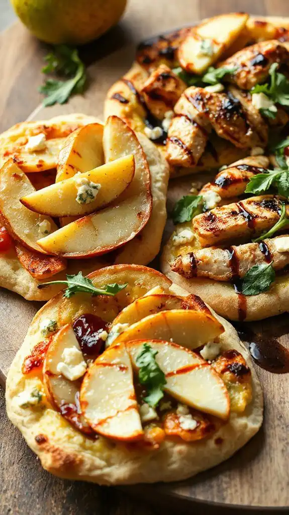 gourmet pizza with sweetness