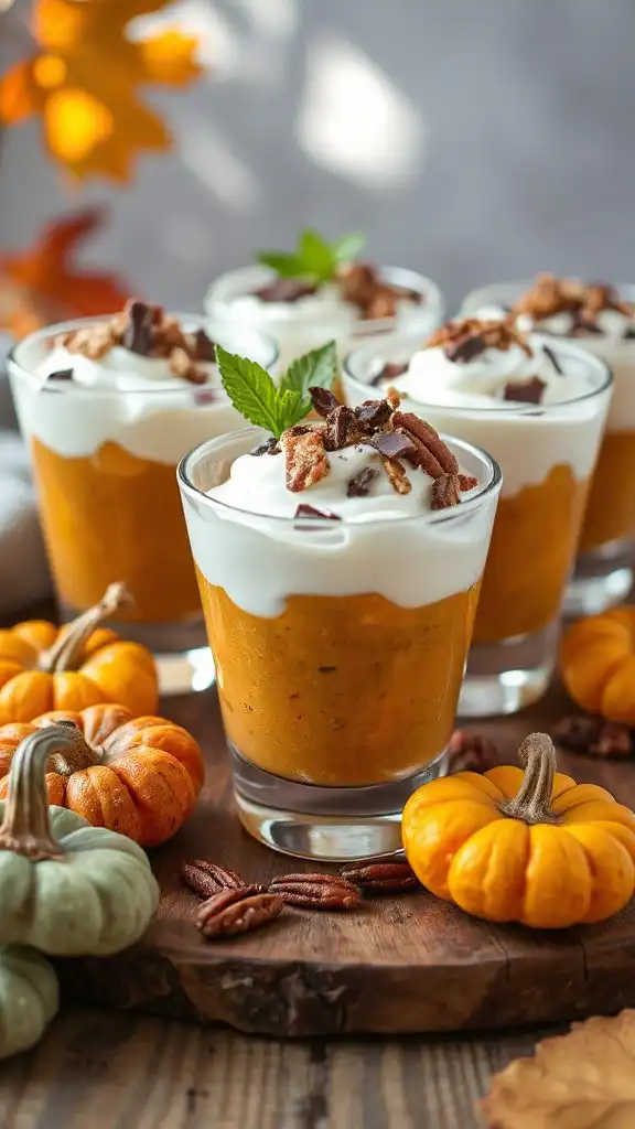 greek yogurt pumpkin parfaits