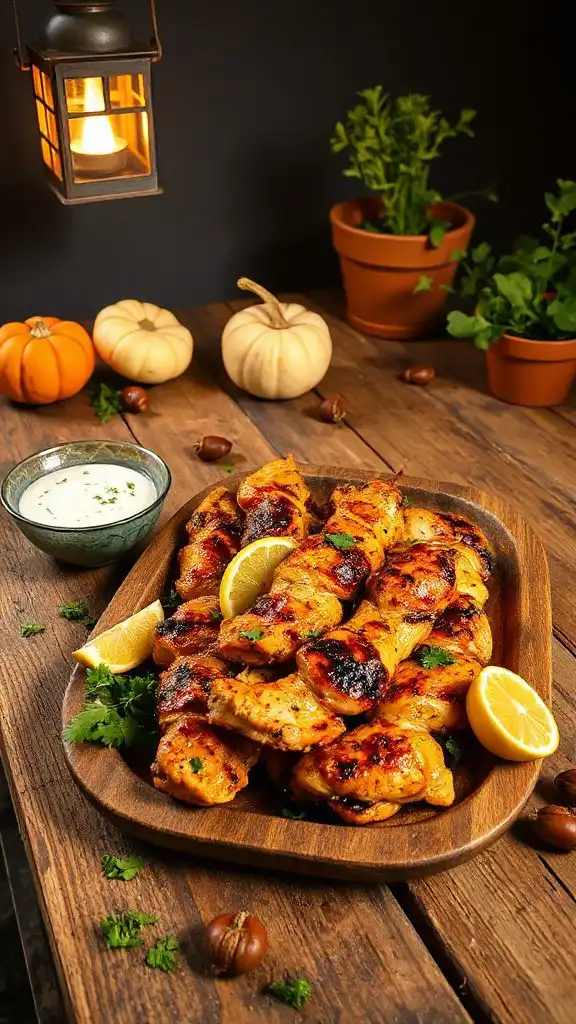 grilled chicken skewers recipe