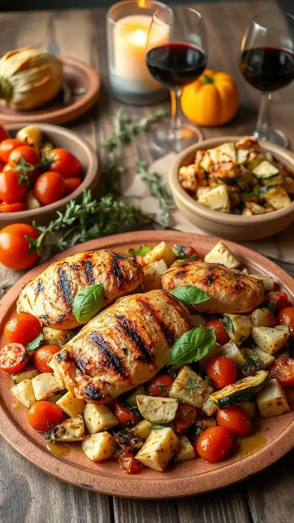 grilled chicken with salsa