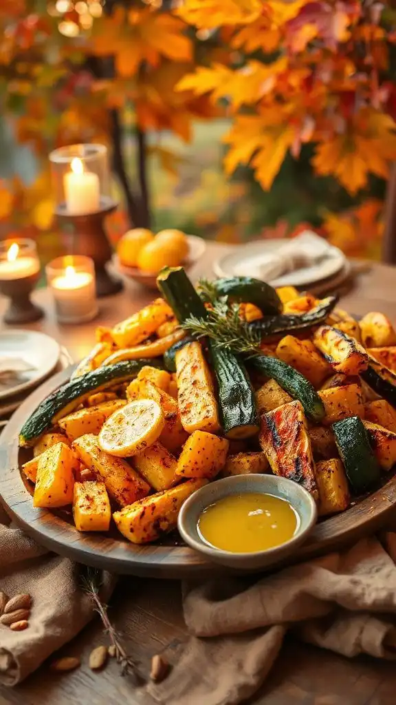grilled lemon pepper vegetables