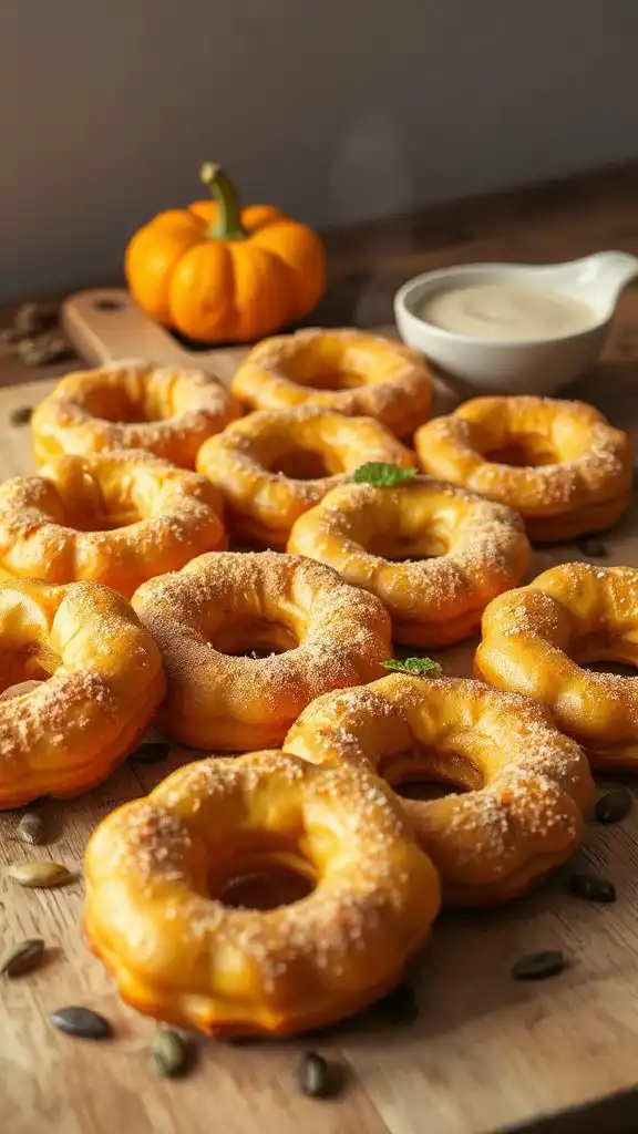 guilt free baked pumpkin doughnuts