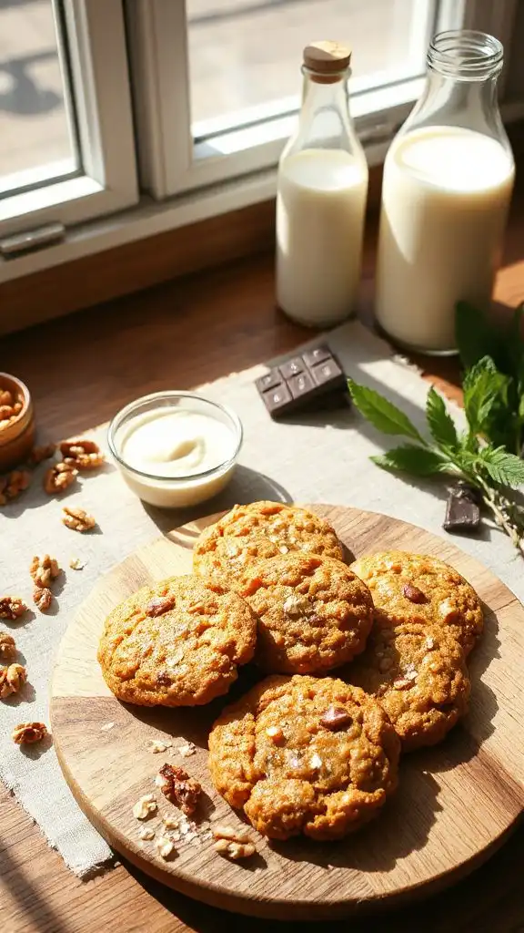 guilt free carrot oat cookies