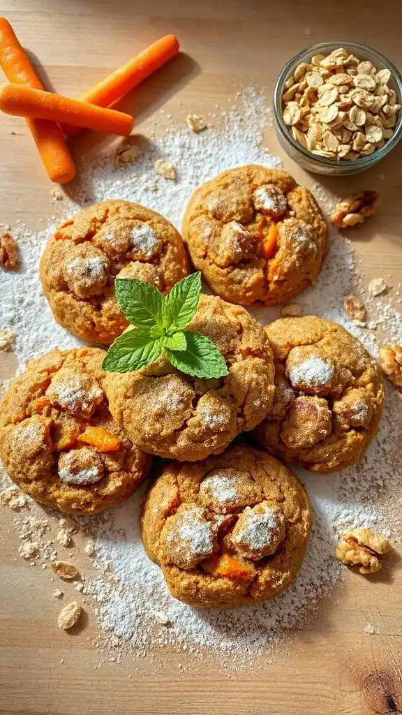 guilt free carrot oat cookies
