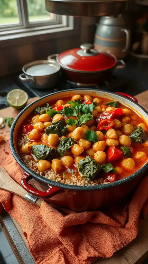 harissa chickpea quinoa stew