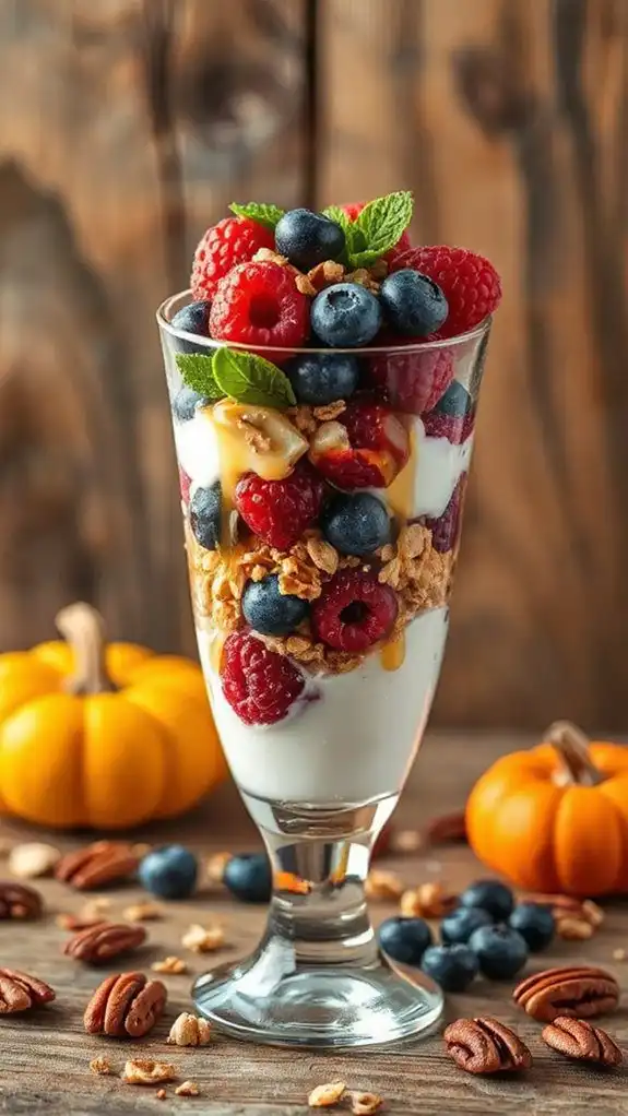 harvest berry yogurt parfait